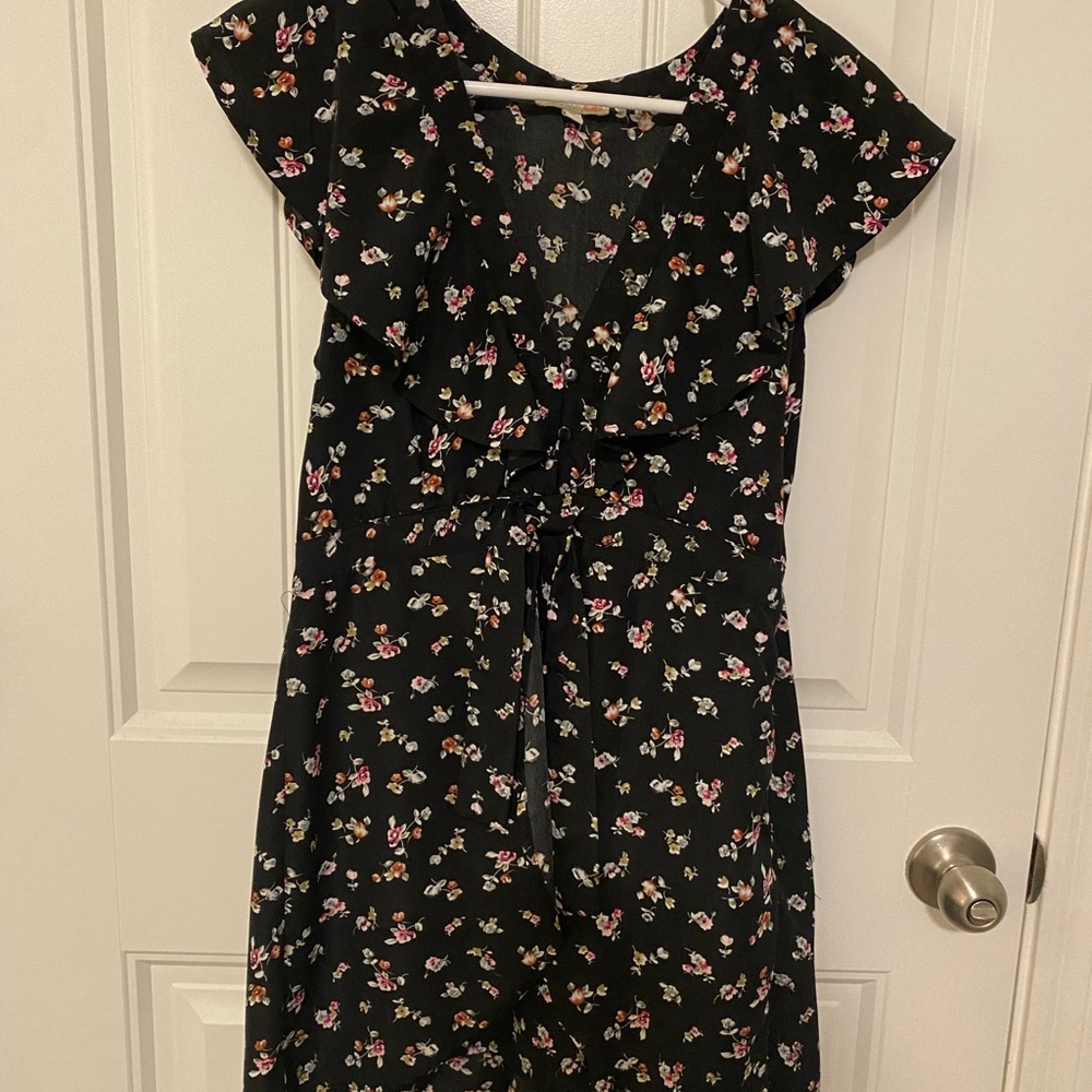 Flower print romper